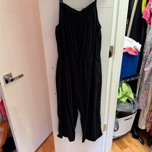 Cotton Black Jumpsuit